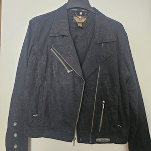 Harley-Davidson Black Patterned Jacket